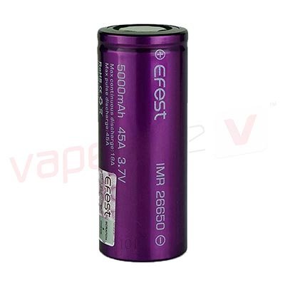 IMR 26650 5000mAh 40A Flat Top Battery by Efest