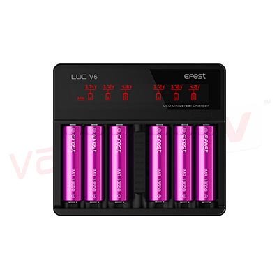 LUC V6 6 BAY Battery Charger by Efest