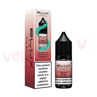 Strawberry Watermelon Bubblegum Nic Salt by Elux