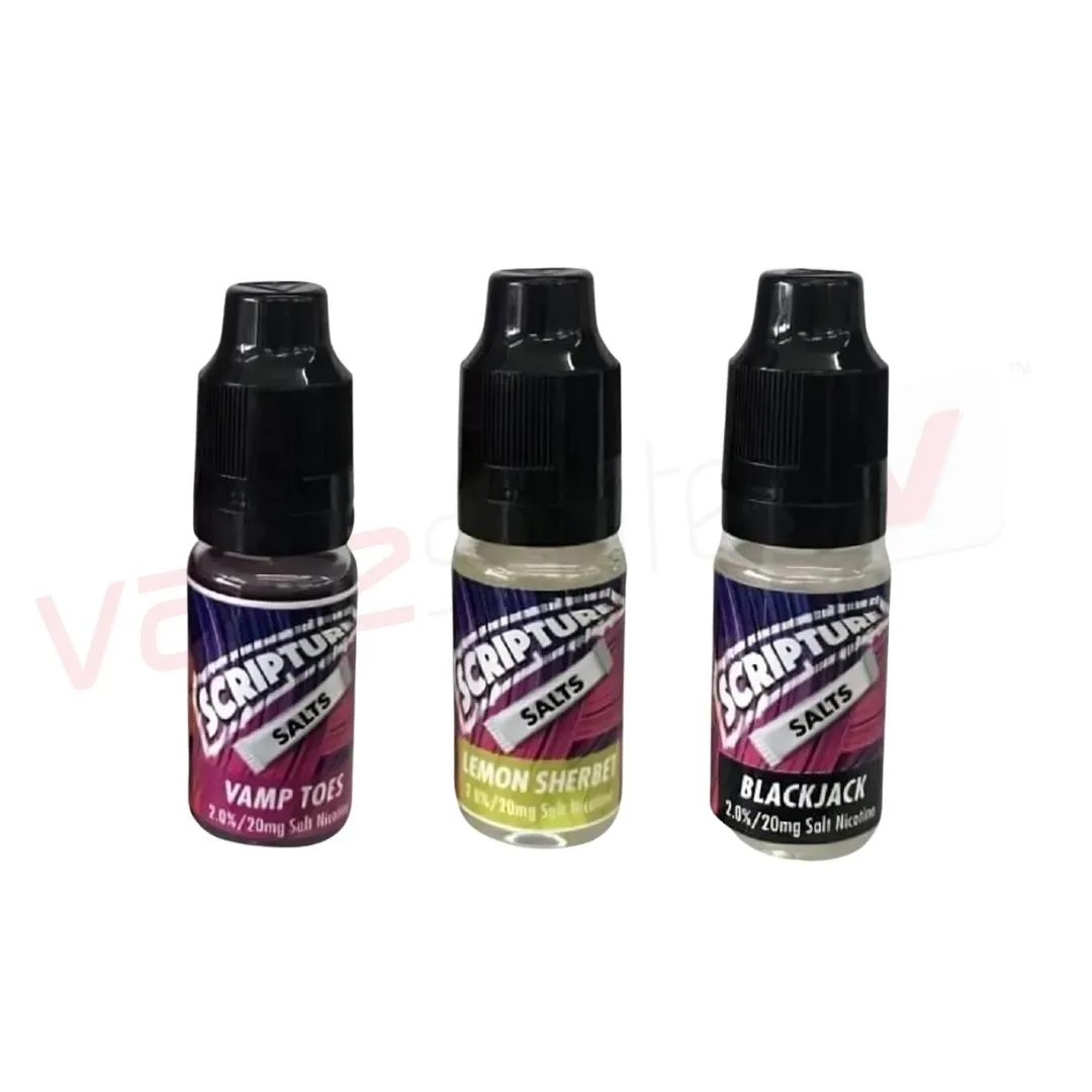 Scripture Nic Salt 10ml E-Liquid - Pack of 3